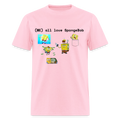 Men's T-Shirt with Spongebob | GILDAN 5000 - pink